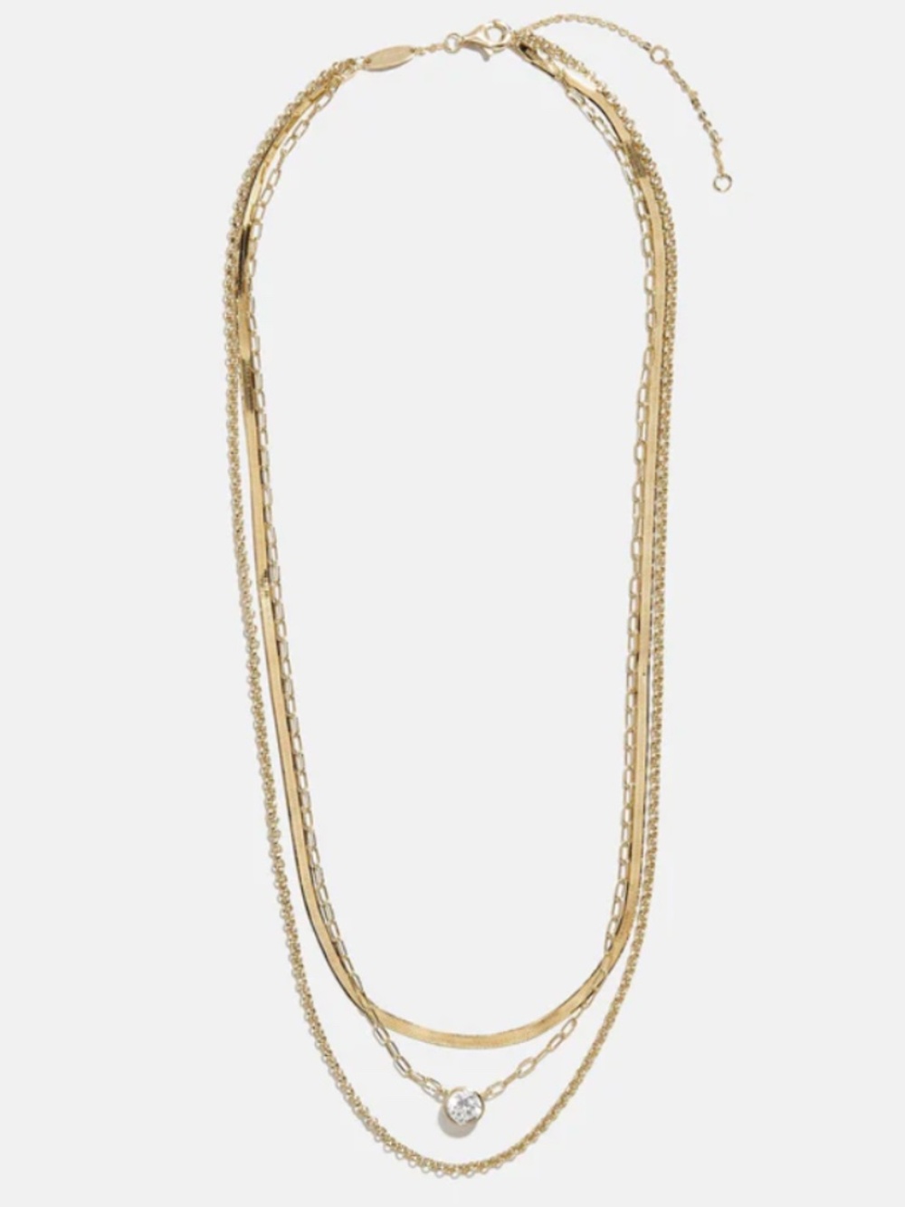 Baublebar Kendall 14k Gold Layered Necklace NEW - Picture 2 of 5